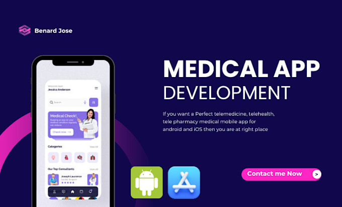 Gig Preview - Develop telehealth app, medical app and telemedicine mobile app