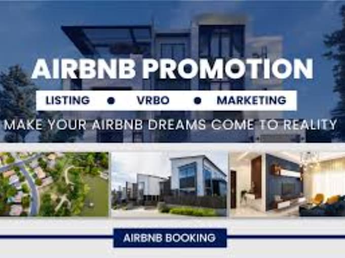 Gig Preview - Boost airbnb booking, airbnb guest post, airbnb promotion, airbnb listing, vrbo