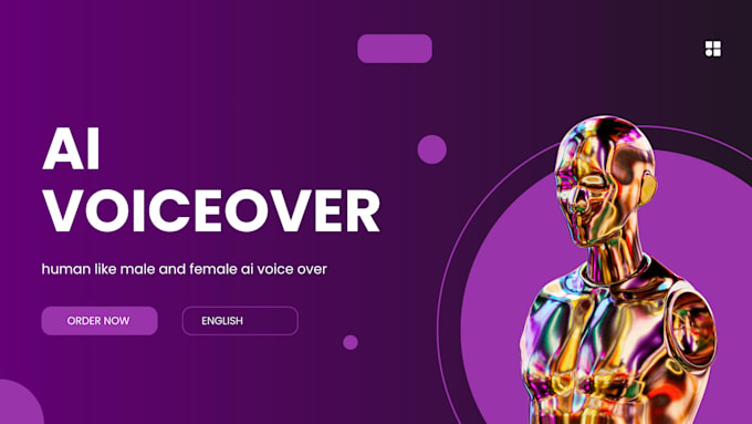 Gig Preview - Deliver professional ai voiceovers with humanlike male and female option