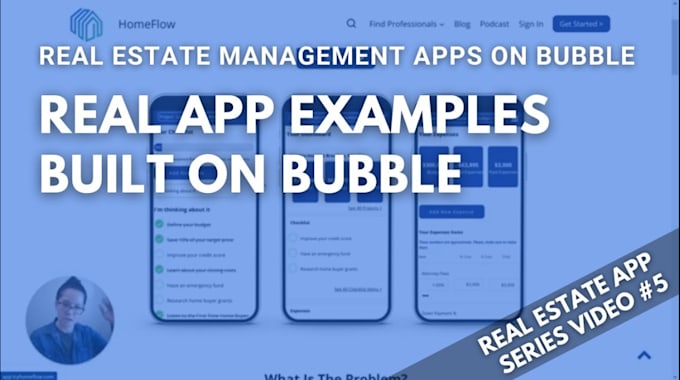 Gig Preview - Develop professional web app ,mobile app with bubble io