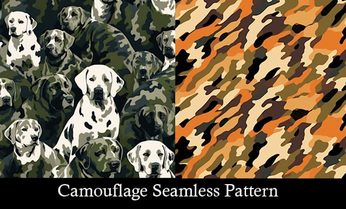 Gig Preview - Create a unique camouflage seamless pattern for you