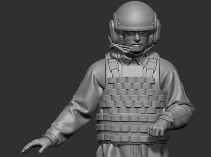 Gig Preview - Detailed 3d sculpture, sculpt3d for print, human 3dmodel, character sculptor,stl