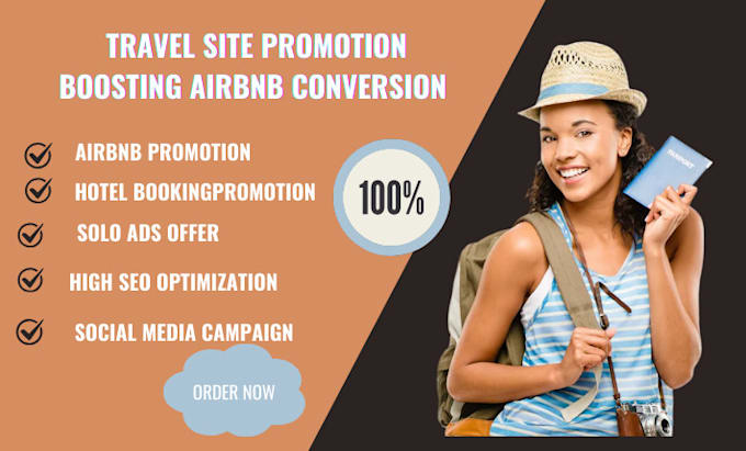 Gig Preview - Do airbnb marketing travel site promotion home listing hotel booking solo ads