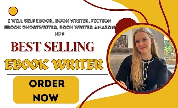 Gig Preview - Self ebook, book writer, fiction ebook ghostwriter,  book writer amazon KDP