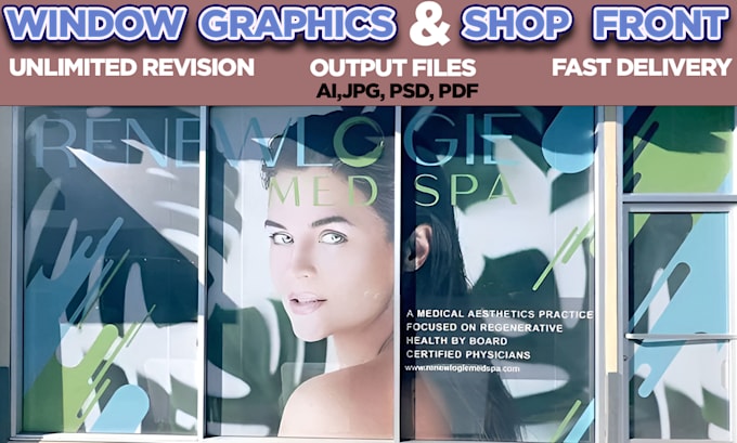 Bestseller - design creative unique window decals, stickers clings, shopfront, storefront