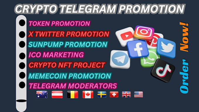 Gig Preview - Promote crypto website, meme coin,nft,ico, defi, twitter, discord game promotion