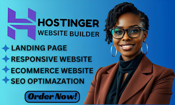 Gig Preview - Hostinger website design hostinger website redesign godaddy