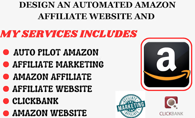 Bestseller - do an automated amazon affiliate website and clickbank affiliate marketing