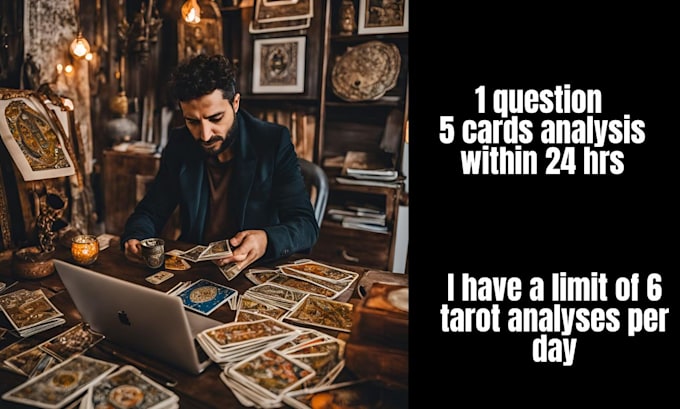 Gig Preview - Read 5 tarot cards 1 question within 20 hrs