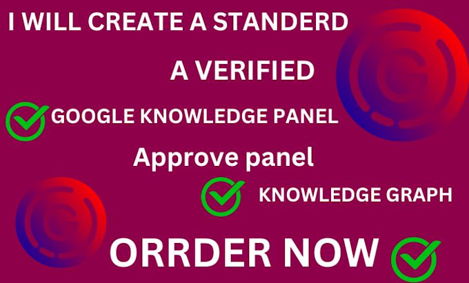 Gig Preview - Setup and approved standard google knowledge panel for individual and brand