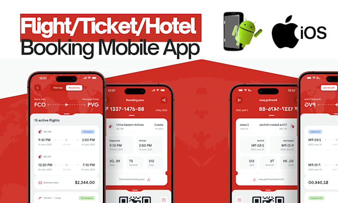 Gig Preview - Develop hotel, ticket, travel and flight booking mobile app