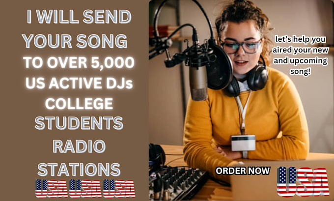 Gig Preview - Send your new and upcoming song to 5k US active dj college radio stations