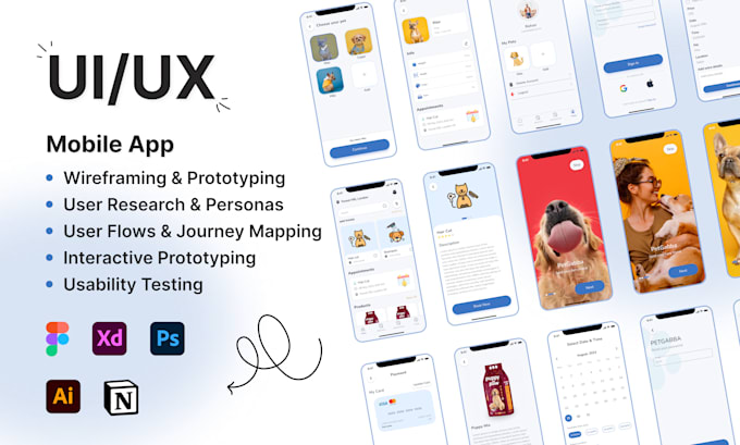 Gig Preview - Do UI UX design for android, ios, and web apps