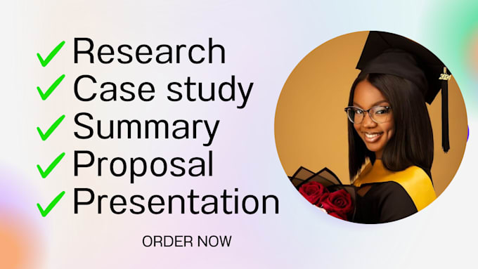 Gig Preview - Do expert case study, research, and summary writing services