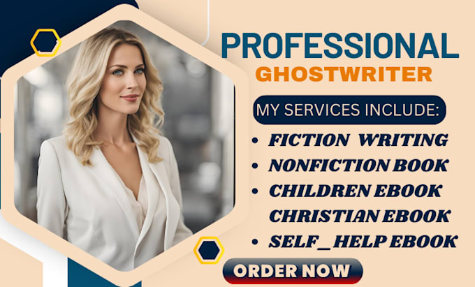 Gig Preview - Christian ebook fiction ebook ghostwriter nonfiction ebook  children book writer