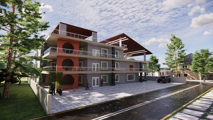 Gig Preview - Do architecture realistic render 3d design of building