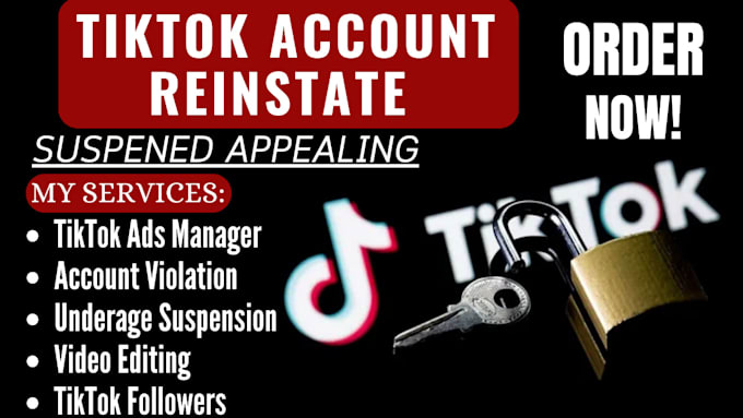 Gig Preview - Write appeal letter for suspended tiktok shop tiktok shop account reactivation