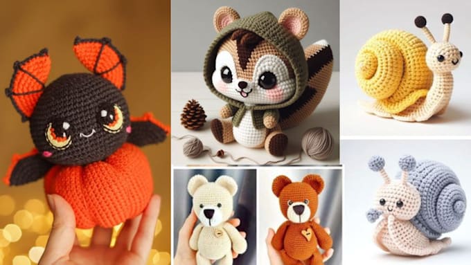 Gig Preview - Write crochet, crochet pattern, crochet etsy, amigurumi with pictures and videos