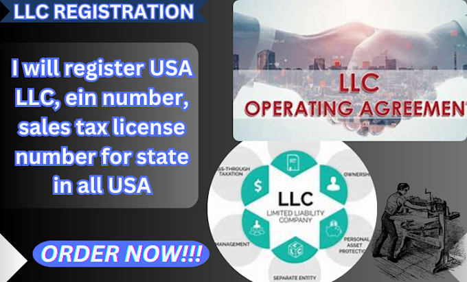 Bestseller - register USA llc, ein number, sales tax license number for state in all USA