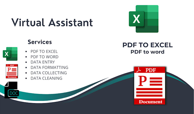 Gig Preview - Convert PDF to excel or word to PDF accurately and quickly