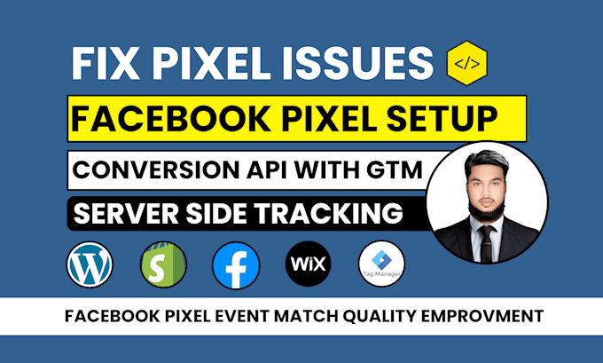 Bestseller - setup or fix meta pixel facebook conversion API,ga4 ecommerce tracking with gtm