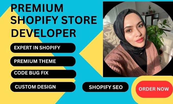 Gig Preview - Develop shopify website design, shopify store redesign, shopify dropshipping