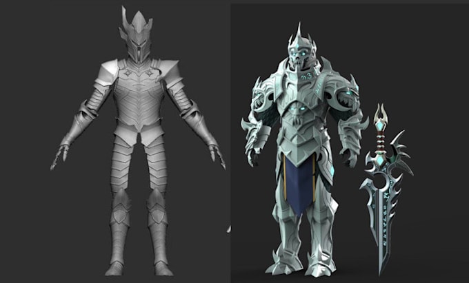 Gig Preview - Sculpt 3d ready game asset, 3d mask, 3d helmet, cosplay for game and printing