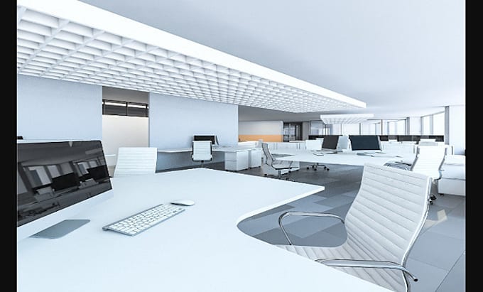 Gig Preview - Craft 3d kitchen interior design, sketch up model, 3d render office, bar, hotel