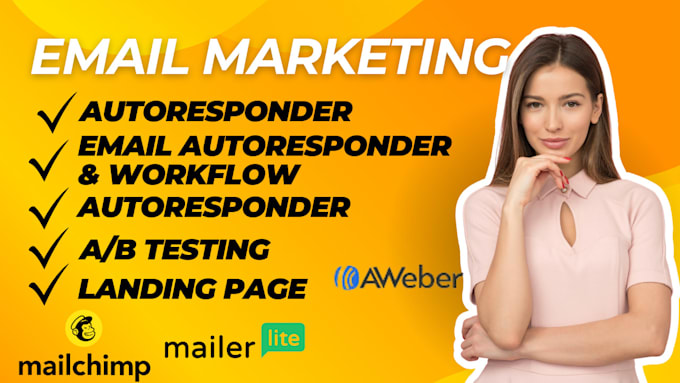 Gig Preview - Setup mailerlite email automations, signup forms, landing page aweber sendinblue