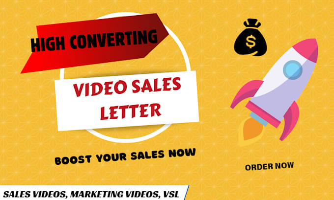 Bestseller - produce vsl video sales letter or sales video that sells