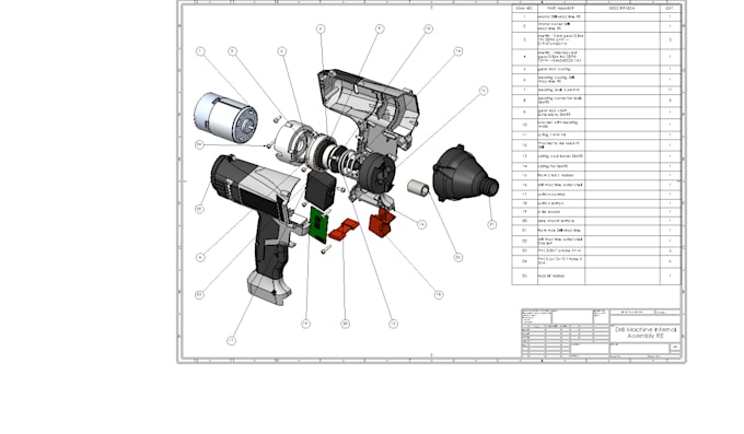 Gig Preview - Do complete 3d cad modeling, 2d drawing, solidworks parts and assembly