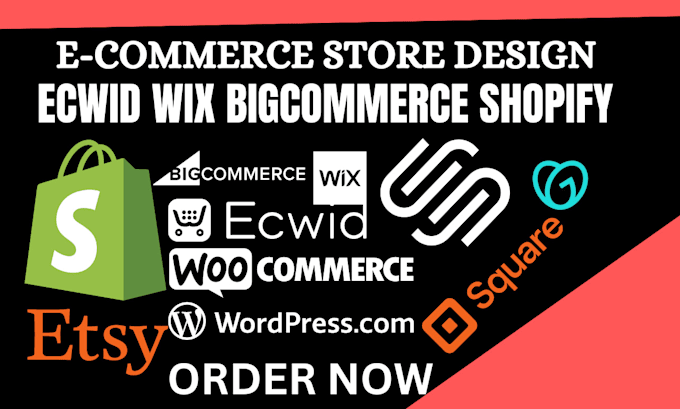 Gig Preview - Design a convertible ecwid bigcommerce shopify wix online ecommerce store