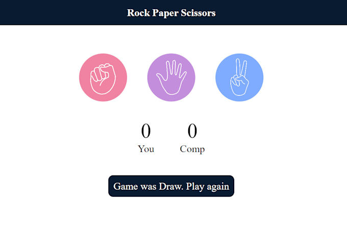 Gig Preview - Develop a custom rock paper scissors game with ai and animations