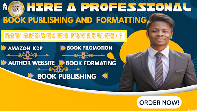 Gig Preview - Do amazon KDP book publishing, book formatting, book promotion, author website