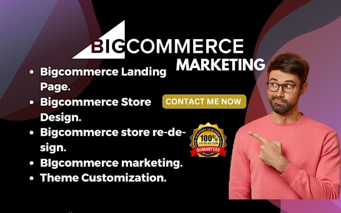 Gig Preview - Bigcommerce landing page bigcommerce store design bigcommerce store redesign seo