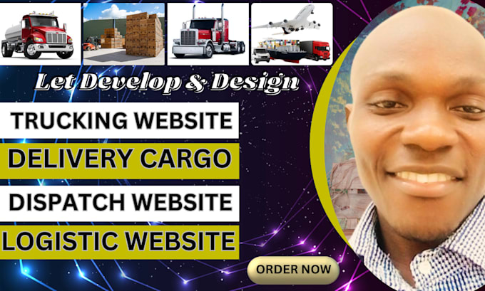 Gig Preview - Design wix truck delivery cargo dispatch logistic website and redesign website