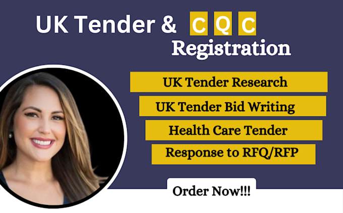 Gig Preview - Win, healthcare and uk tender, bid writing proposal, rfp and rfq