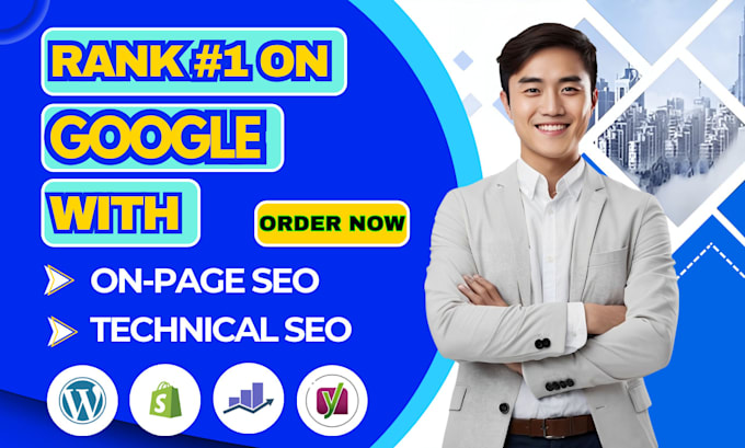 Gig Preview - Optimize your website by on page with technical and off page SEO services