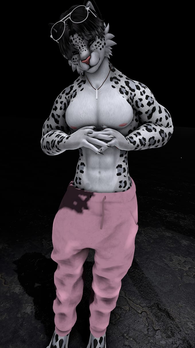 Bestseller - model 3d furry avatar, vrchat avatar, 3d model, vrchat, vrc avatar, 3d vtuber