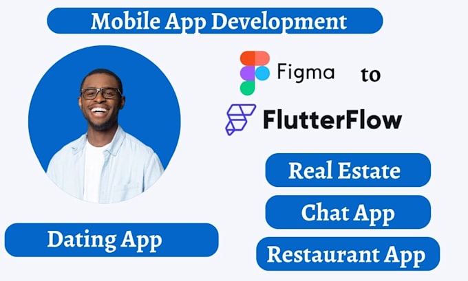 Gig Preview - Do figma design to flutter flow mobile app flutterflow app developer expert