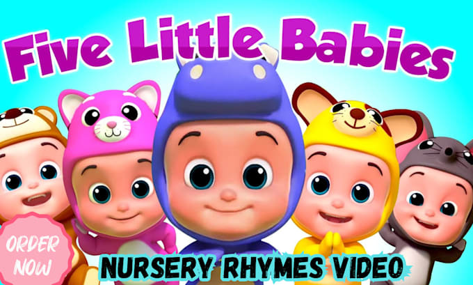 Gig Preview - Do captivating animated kids video, rhymes, kids stories, kids learning video