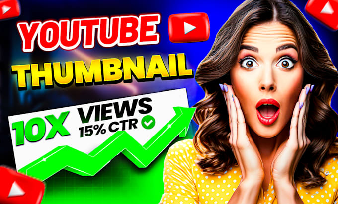 Gig Preview - Design amazing youtube thumbnails in just 3 hours