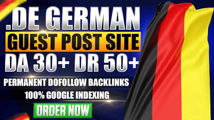 Gig Preview - Build high quality german guest post dofollow SEO backlinks