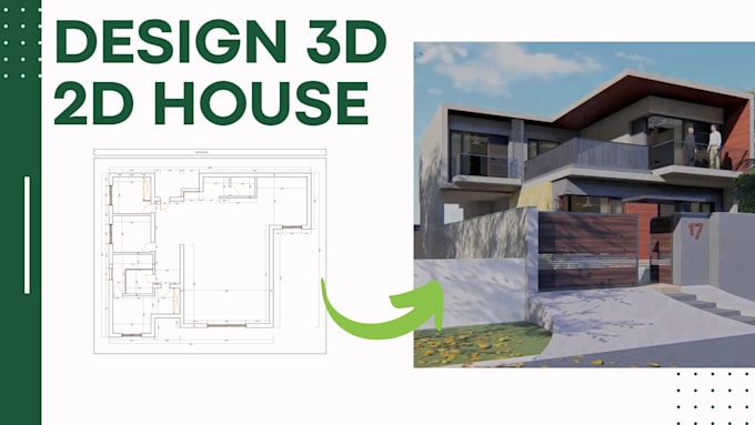 Gig Preview - Design architectural floor plan and 3d modeling with realistic renderings