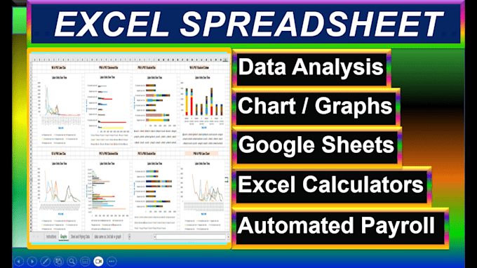 Gig Preview - Create excel spreadsheet, google sheets and dashboard