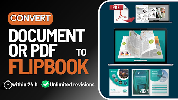 Gig Preview - Convert your ebook or PDF into an interactive flipbook