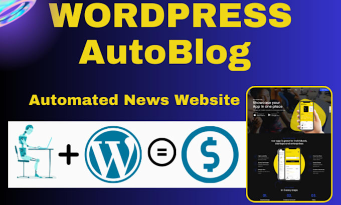 Gig Preview - Design fully automated news website wordpress autoblog and RSS aggregator