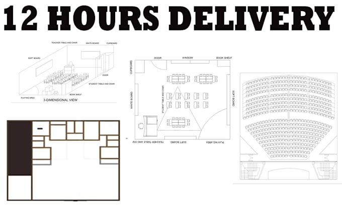 Bestseller - draw or redraw any 2d sketch blueprint, PDF into cad drawing