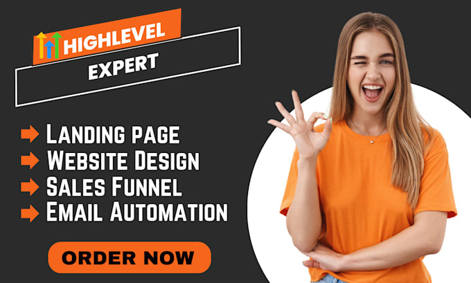 Gig Preview - Gohighlevel sales funnel, gohighlevel landing page, gohighlevel automation