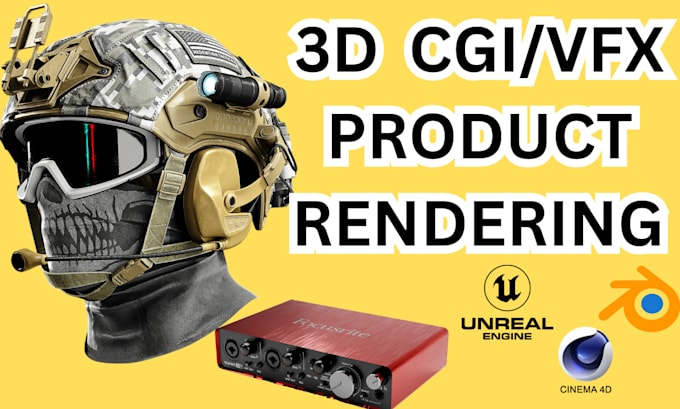 Gig Preview - Do 3d amazon  product rendering and animation, cgi vfx ,in unreal engine,blender